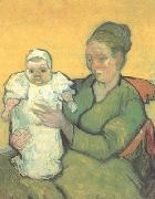 Vincent Van Gogh Mother Roulin wtih Her Baby (nn04) oil painting reproduction